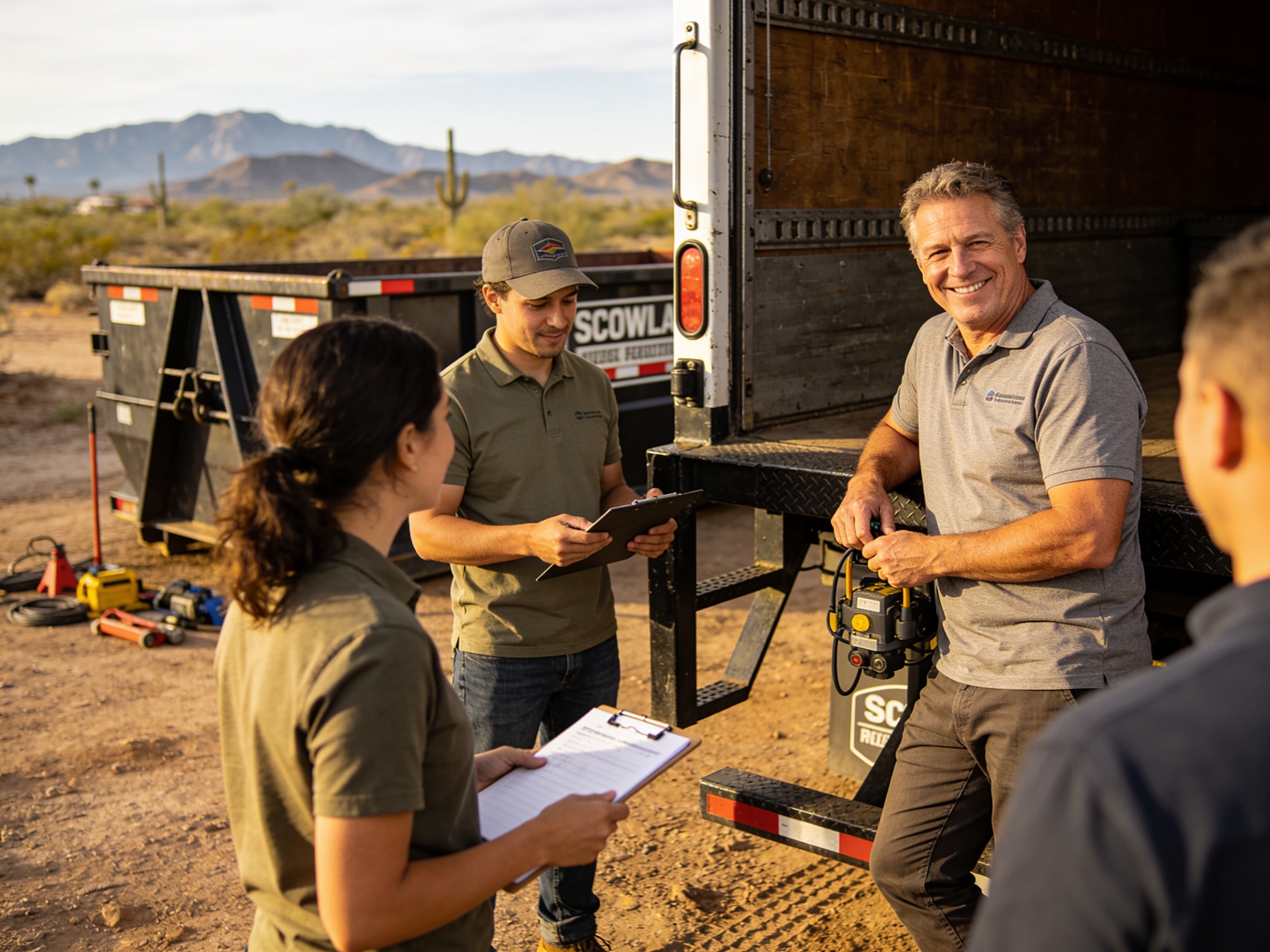 The Scottsdale Dumpster Rental team at work in Scottsdale