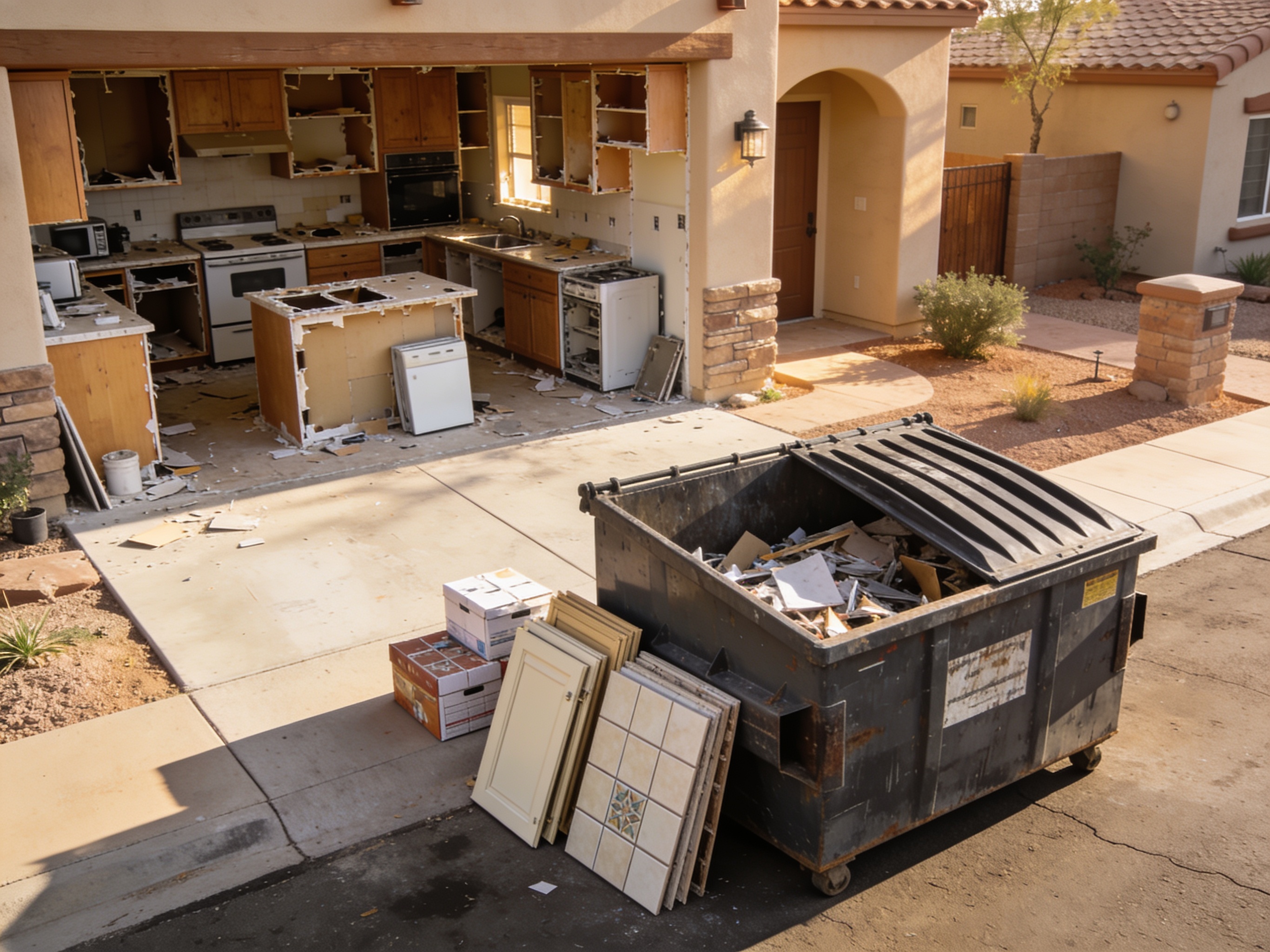 Choosing Dumpster Size for a Typical Scottsdale Kitchen Remodel