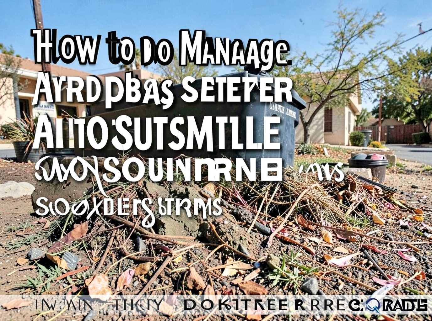 How to Manage Yard Debris After Scottsdale Monsoon Storms