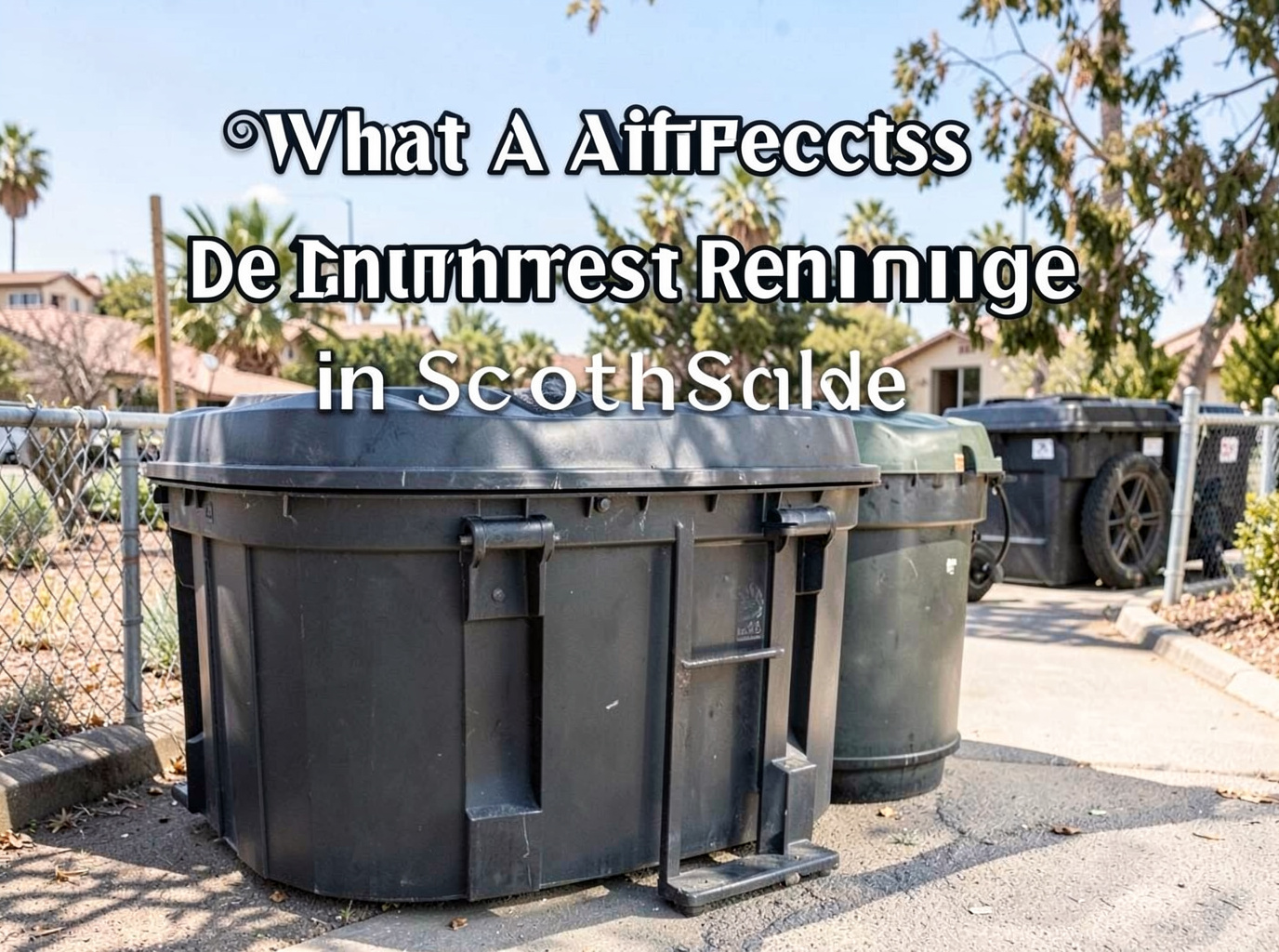 What Affects Dumpster Rental Pricing in Scottsdale